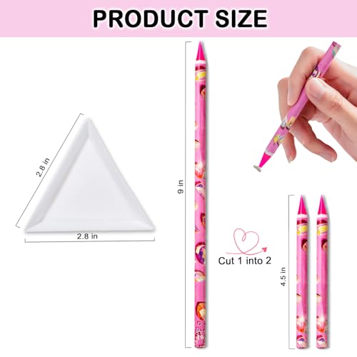 Haozher 8-Piece Rhinestone Picker Tool Kit with Wax Pencils and Trays