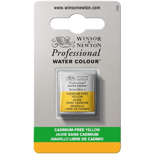 Winsor & Newton Professional Watercolor Half Pan - Cadmium-Free Yellow