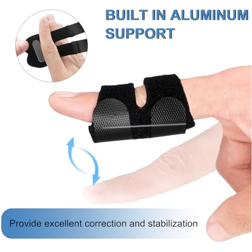 5Pcs Thumb Splints, Trigger Finger Splint, Finger Brace for Arthritis, Straightening, Broken, Finger Support Fits Thumb - Middle - Ring - Index - Pinky Fingers
