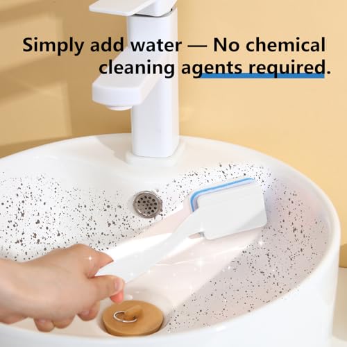 BAISENJIE White Magic Sponge Eraser Brush with Handle & 20 Replacement Pads - Reusable Cleaning Sponges