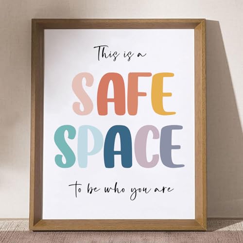 Safe Space Print – Boho Wall Art for Counselors & Classrooms 8x10