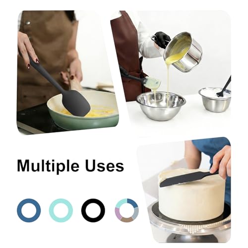 Redfly 5-Piece Heat-Resistant Silicone Spatula Set for Cooking