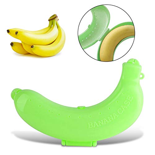 Portable Banana Protector Box - Lightweight Plastic Storage Case for Travel