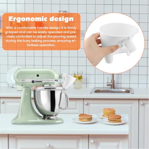 Flour Funnel for KitchenAid Mixer - Easy-Pour Attachment for KSM150