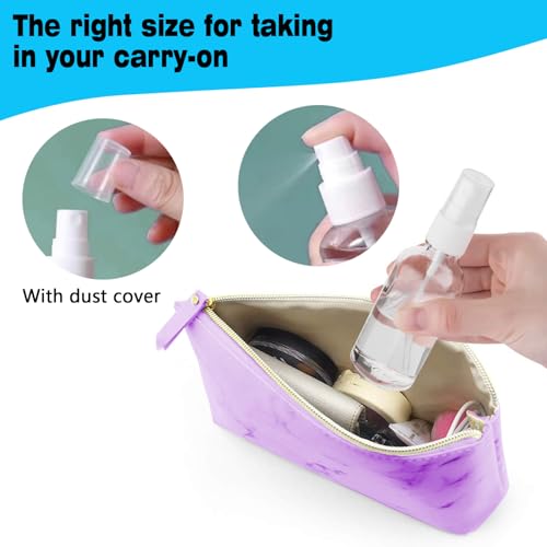 7 Pack 30ml Clear Plastic Spray Bottles Refillable Travel Containers