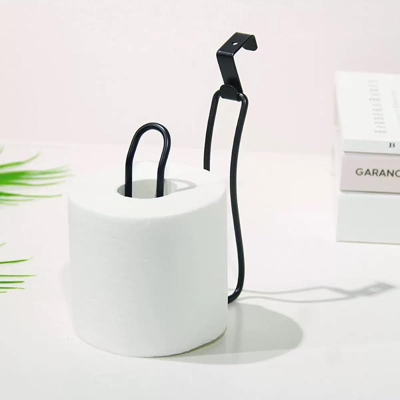 Black Wall Mounted Toilet Paper Holder - Premium Rustproof Design