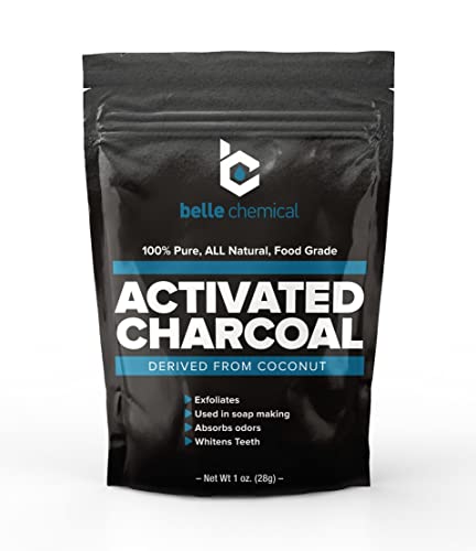 Belle Chemical Organic Coconut Activated Charcoal Powder 1 Ounce
