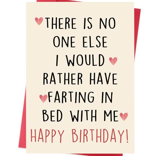 Soupklop SK-0008 Funny Birthday Card for Husband, Wife, Boyfriend, Girlfriend