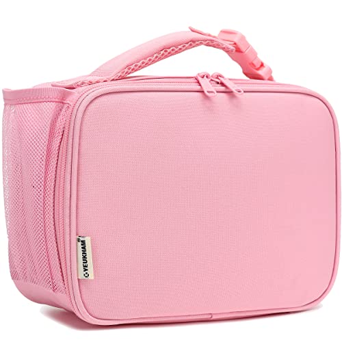 GYEUKHAM Insulated Lunch Bag - Pink Thermal Reusable Lunch Tote for Work School