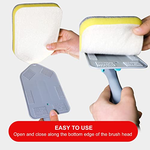 MOSEN Replacement Scrubber Pad Set for Tub & Tile Cleaning