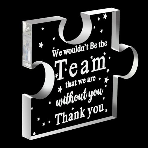 Acrylic Keepsake Desk Sign - Thank You Boss Gift for Coworkers