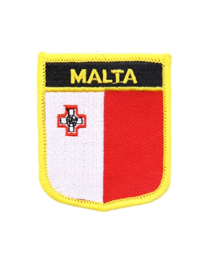 Malta Flag Embroidered Patch Iron On Sew On Tactical Military National Badge