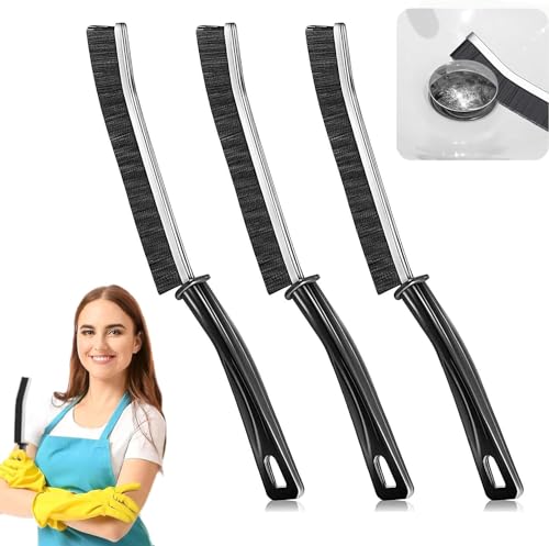 Crevice Cleaning Brush Set - Heavy-Duty Slim Scrubbing Tool (3 Pack)