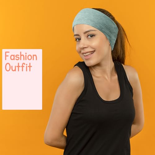 SUNBAK Wide Headbands for Women 4 Pack Non-Slip Elastic Hair Bands