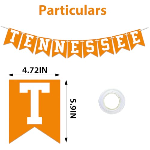 Tennessee Volunteers Pennant Banner - Orange Party Decoration