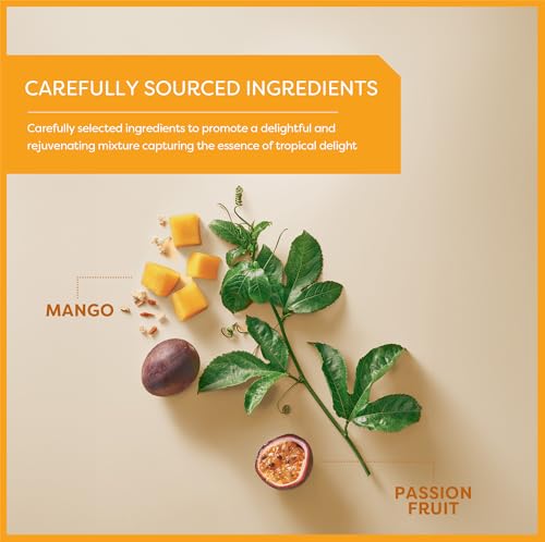 Wissotzky Mango & Passion Fruit Herbal Tea - Caffeine Free, 20 Tea Bags
