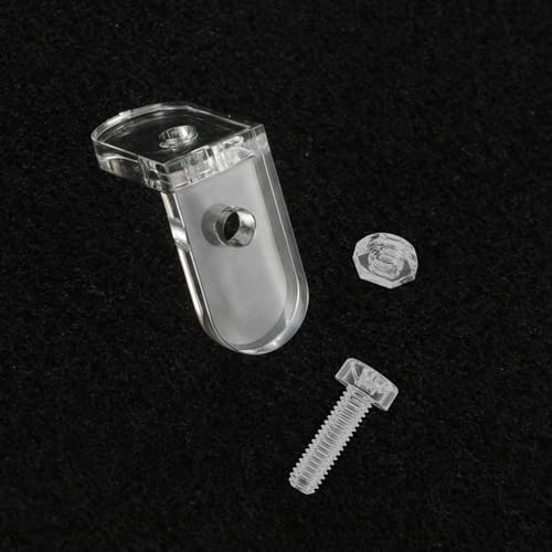 Ymapinc 20Pcs Clear Acrylic L Brackets for Shelves
