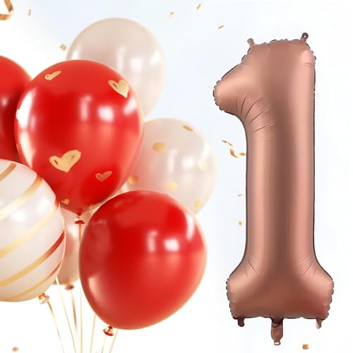 Keyali 40-Inch Number 1 Foil Helium Balloon for Birthday Party Decoration