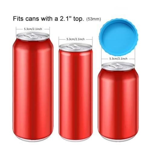 Reusable Silicone Soda Can Covers - Fits Standard 12oz Cans, BPA-Free, Multi-Color, Keeps Drinks Fresh & Carbonated