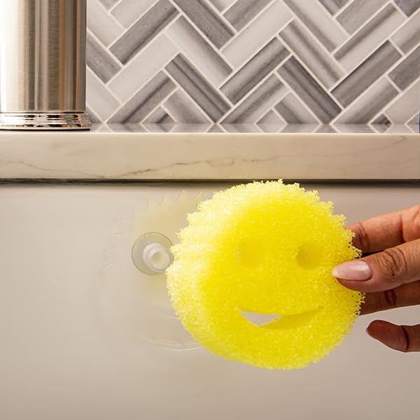 Scrub Daddy Holder for Sink Caddy Dish Sponge & Cleaning Organiser, Quick Dry Kitchen Accessory, Bathroom Organiser, Washing Accessories, Under Sink Sponge Holder 2 Pack