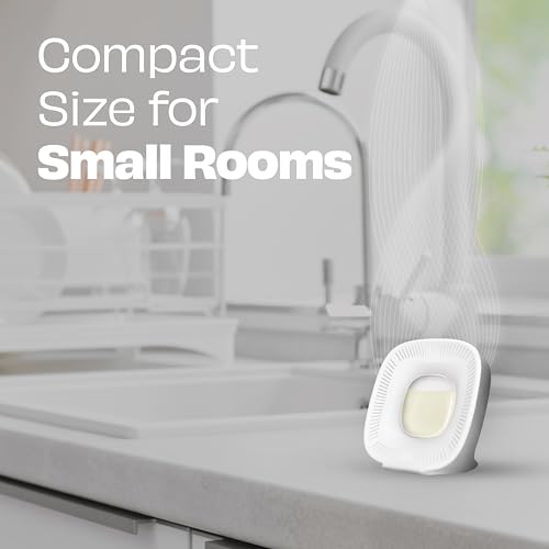 Glade Lemon Small Room Air Freshener Starter Kit, 4 Devices + 4 Refills