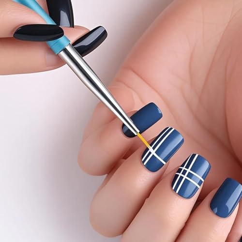 HomTop 8-Piece Nail Art Brush and Dotting Tools Set for DIY Manicure