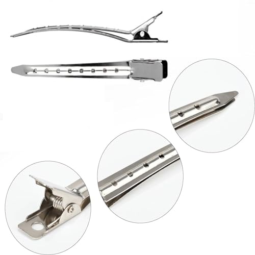 MtnLaur 24Pcs Metal Duck Bill Hair Clips for Styling and Sectioning