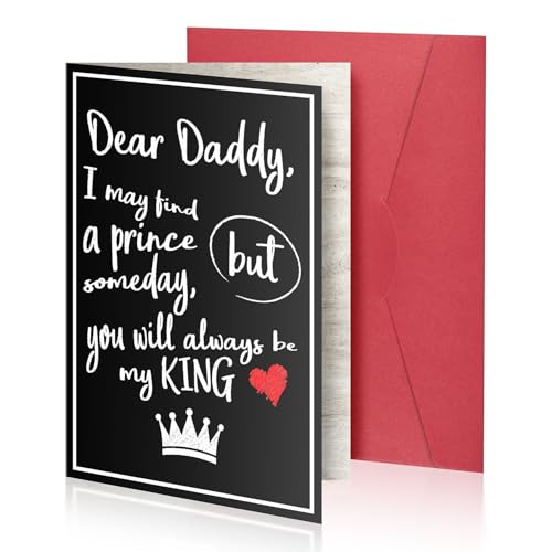 Funny Father's Day Card with Envelope - 5x7 Inch Gift for Dad