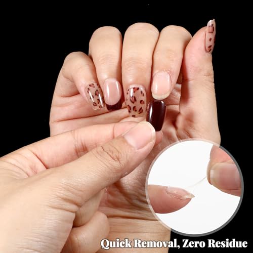 Press on Nail Adhesive Tabs - 630 Pcs Waterproof Nail Sticky Tabs
