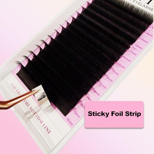 FAIRYTIS Cashmere Lash Extensions Matte Black Individual Eyelashes Tray