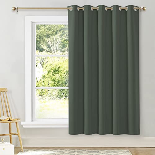NICETOWN Dark Mallard Thermal Insulated Blackout Curtain Panel - 70" x 72"