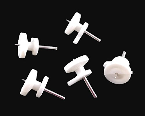 50pcs Mini Non-Mark Picture Frame Wall Hooks - White