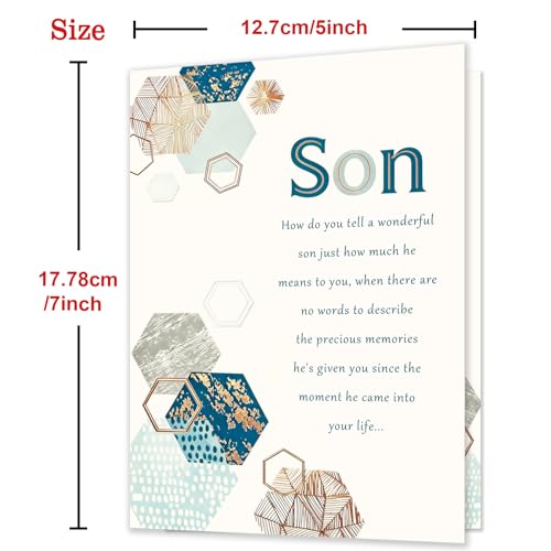 Son Birthday Card MM-466 - Heartfelt Gift for Adult Son