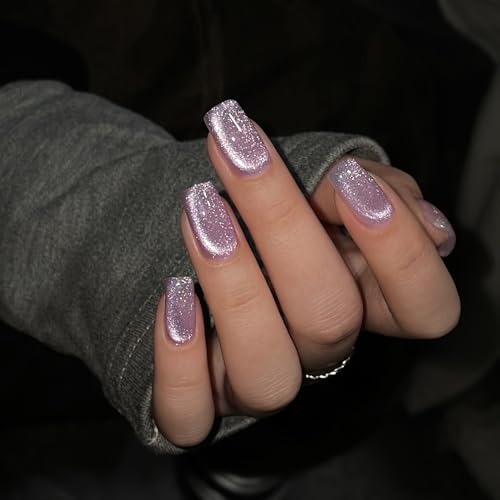 GAOY Jelly Purple Cat Eye Gel Nail Polish 16ml with Magnet