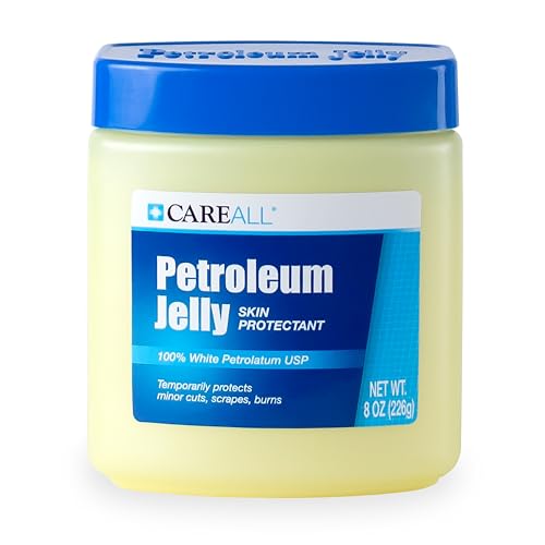 CareAll Petroleum Jelly 8 Oz Jar 100% Pure White Petrolatum Skin Protectant