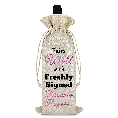 Inspirational Divorce Wine Bag for Men and Women - New Beginnings Gift