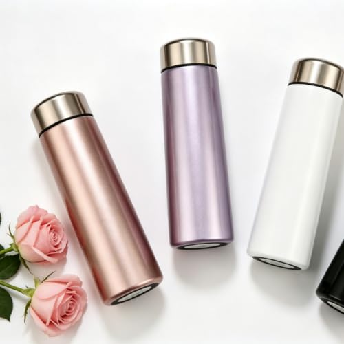 8.5oz Slim Insulated Stainless Steel Bottle with Sleeve - Rose Mini Tumbler