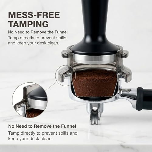 Sanlycyanova 54mm Portafilter Dosing Funnel for Breville Espresso Machines (Model 1)