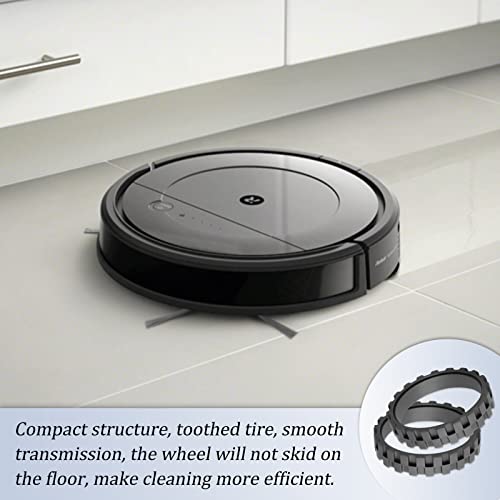 Garbage Fighter Rubber Tires for iRobot Roomba - 4 Pack Replacement Wheels