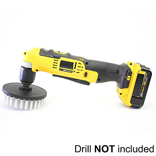 5-Inch Soft Bristle Drill Brush with Quick Change Shaft