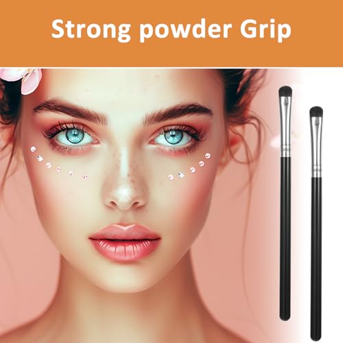 Xyembu 6-Piece Eye Makeup Brush Set, Black Concealer and Eyeshadow Brushes