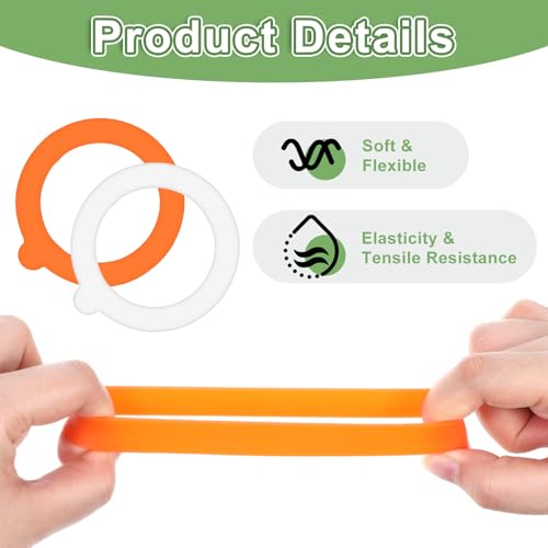 Ptwola 12 PCS Silicone Jar Gaskets 3.75" Airtight Leakproof Replacement Rubber Seals Rings for Regular Mouth Mason Canning Jars