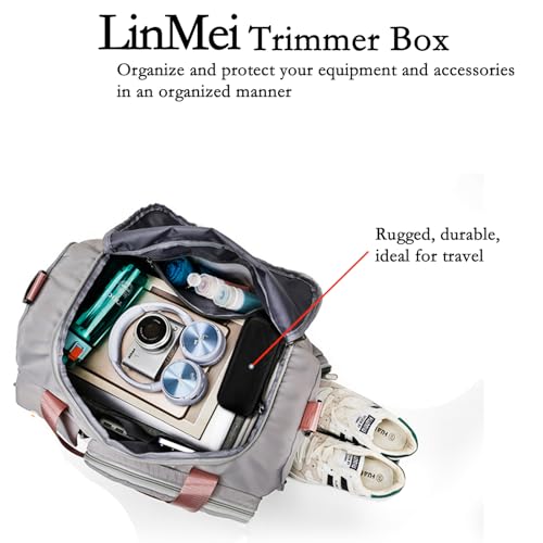 LinMei Hard Travel Case for Electric Trimmers & Shavers EVA Protective Organizer