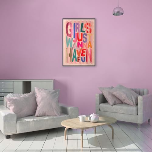 Girls Just Wanna Have Fun Canvas Poster - 8x12in Motivational Wall Art