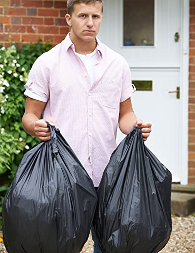 WAIKAS 30 Gallon Trash Bags - Heavy-Duty, Unscented, Pack of 10