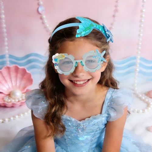 Mermaid Party Headband and Sunglasses Set Under the Sea Decorations