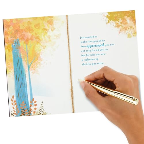 Thank You Card for Minister - Making a Difference (Pack of 2)