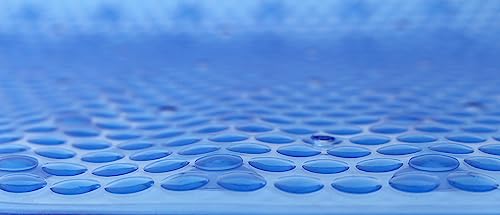 Splash Home Non-Slip Bathtub Mat, 27" x 14", Blue - Durable PVC with 112 Suction Cups