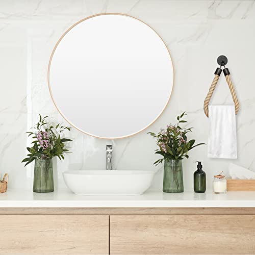 WONQEXZ Nautical Rope Toilet Paper Holder - Self-Adhesive Brown Hemp Rope