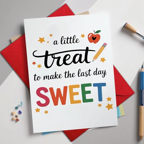 Last Day of School Thank You Card for Students & Teachers